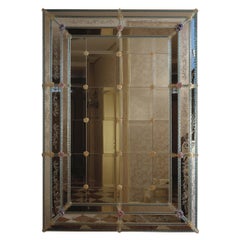 Murano Glass Mirror " Eros" in Venetian Style by Fratelli Tosi Murano