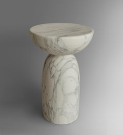 Side Table in Calacatta marble, DOME by ETAMORPH