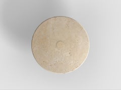Classic Travertine Round Dining Table, STILO by ETAMORPH