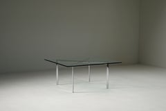 Table basse « Barcelona » originale, conçue par Ludwig Mies van der Rohe pour Knoll, États-Unis, années 1920.