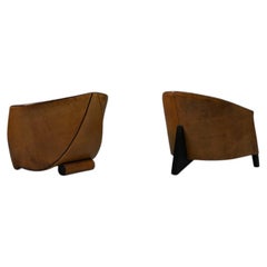 Ensemble de fauteuils « Cocoon » et « Charel » créés par Bart van Bekhoven pour Artistiek, années 1990, Pays-Bas.