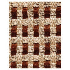 Sand Natural Fiber and Copper Handcrafted Area Rug 3'11"x5'11" by Tapistelar