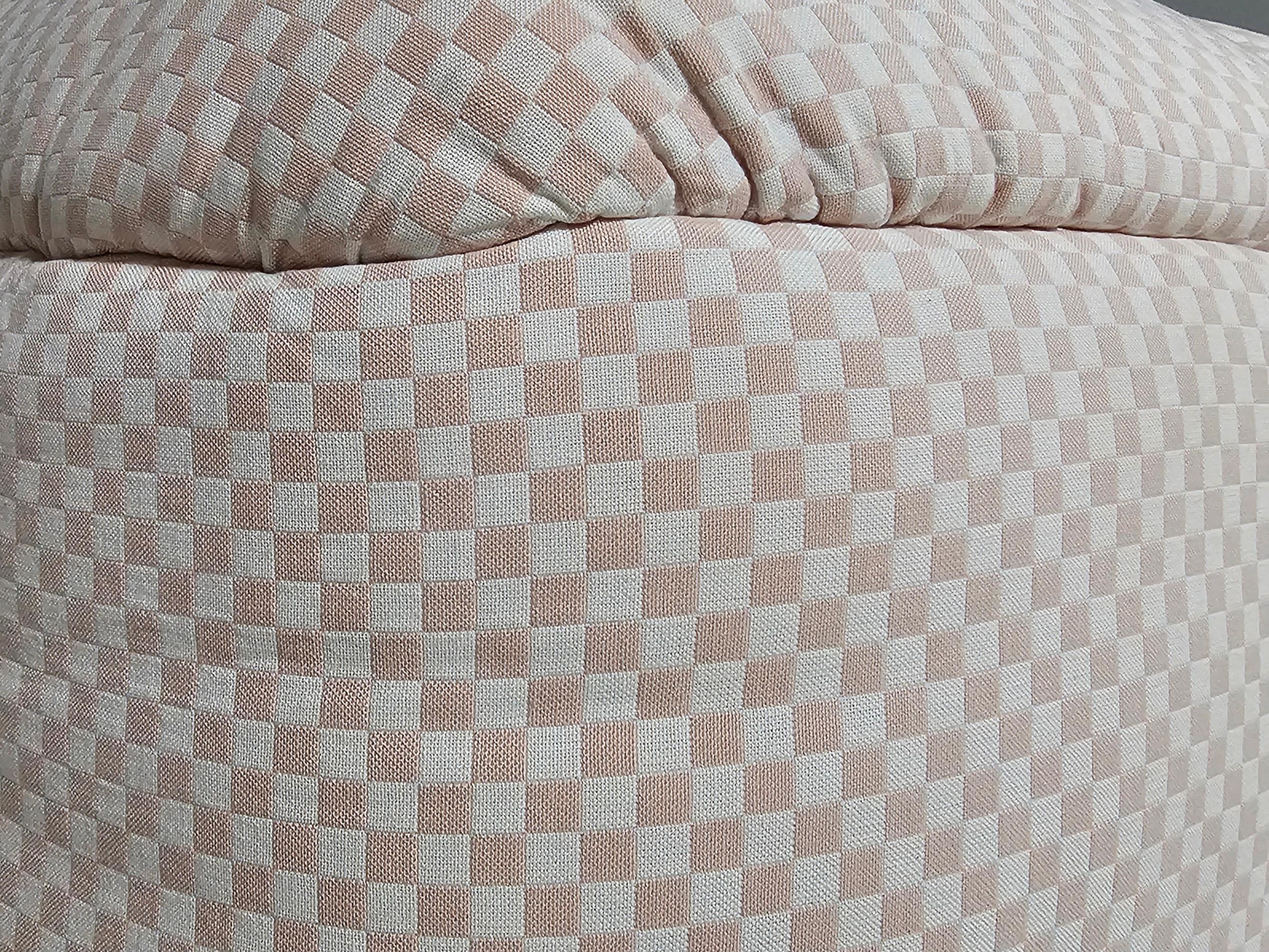 Leistenstühle mit original rosa kariertem Stoff von Cini Boeri für Arflex, 1970er Jahre im Angebot 2