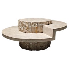 Mesa de centro de piedra Mactan de Magnussen Ponte, años 80