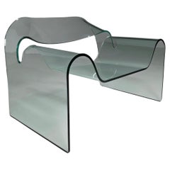Silla de cristal "Ghost" de Cini Boeri para Fiam Italia, años 80
