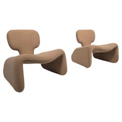 Set of 2 Djinn lounge chairs by Olivier Mourgue, for Airborne, 1960s