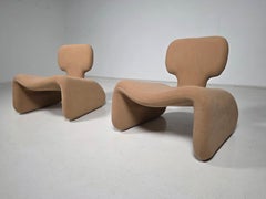 Set of 2 Djinn lounge chairs by Olivier Mourgue, for Airborne, 1960s