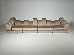 Hans Hopfer 'Dromadaire' Sectional Sofa in Mohair wool, Roche Bobois, 1970s