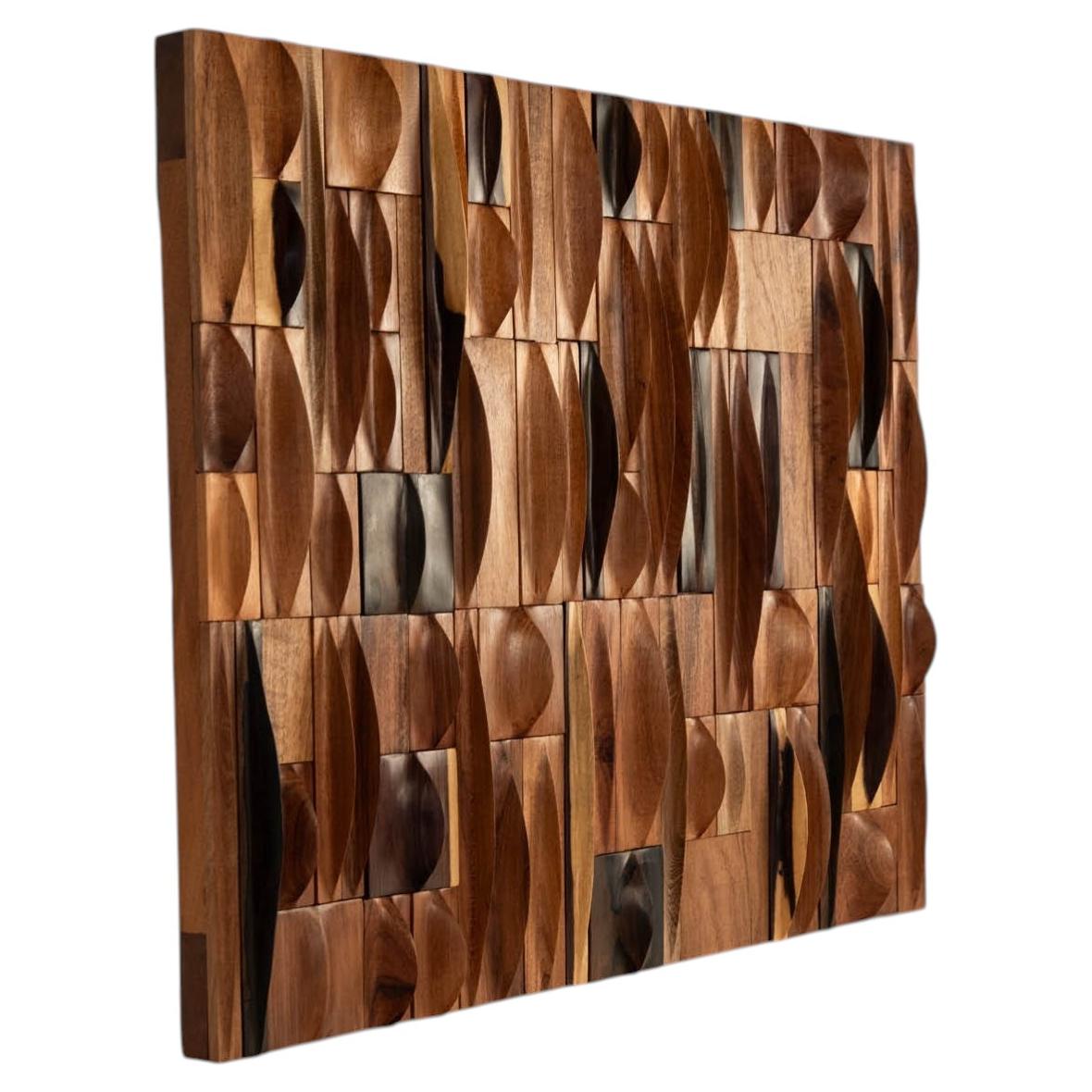 Wall Sculpture in Tropical Hardwood
