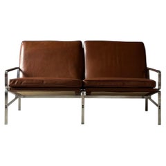 Divano in pelle a due posti Design/One di Fabricius & Kastholm per Kill International