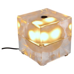 Alessandro Mendini “Cubosfera” Table Lamp Metal Crome Glass 1968 Italy
