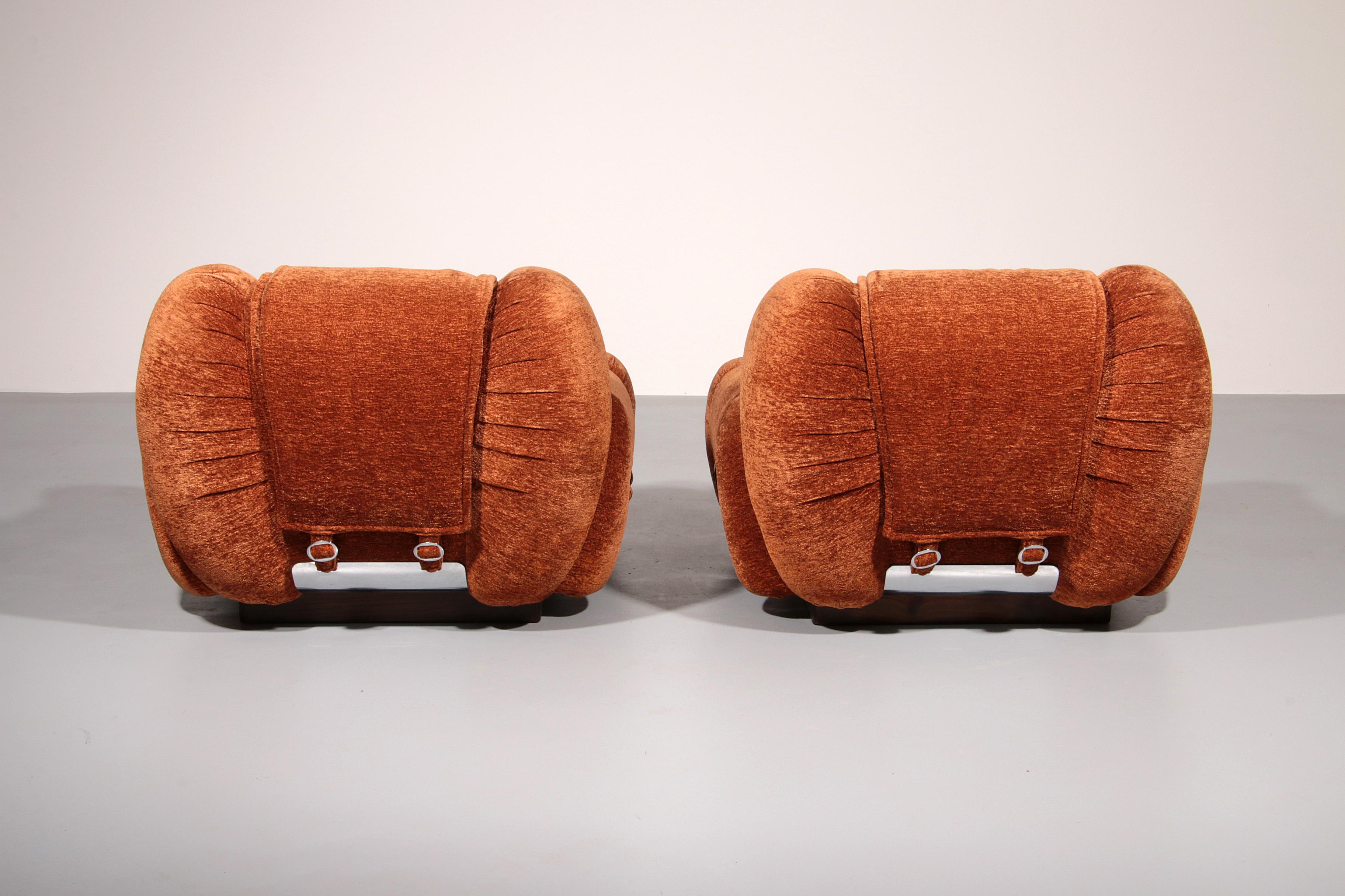 Fin du 20e siècle Chaises longues conçues dans le style d'Adriano Piazzesi Italie en vente