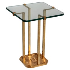 Peter Ghyczy T18 Side Tables, 1970s Design polished Brass (40x40x52)