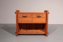 Scandinavian Brutalist Pine cabinet by Hans Frydendal