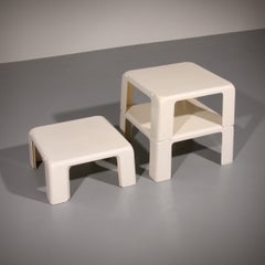 Tavolini “Space Age” GATTI di Mario Bellini per C&B Italia, set da 4