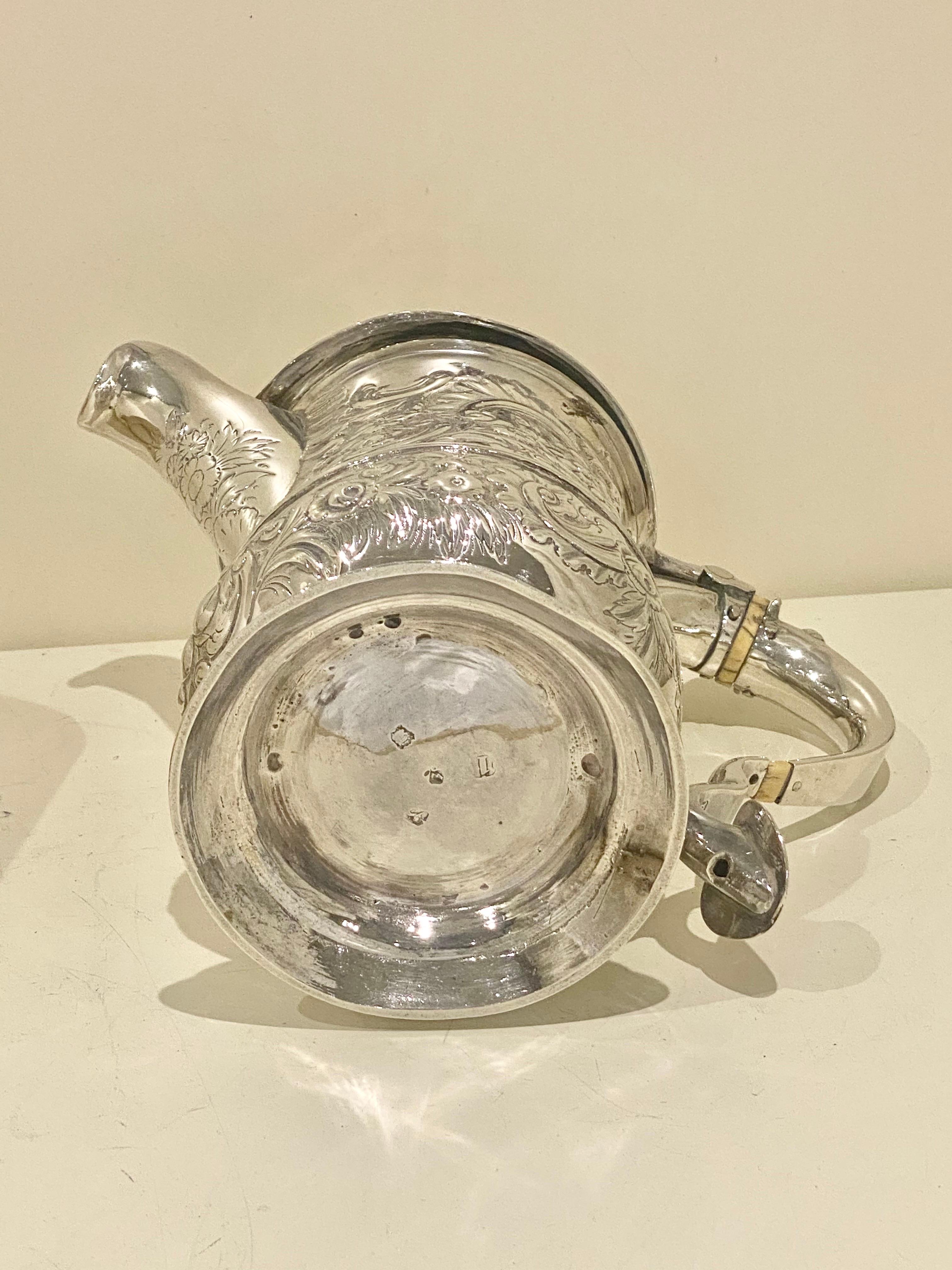 George II Sterling Silver Lidded Tankard with Spout London 1744 For Sale 11