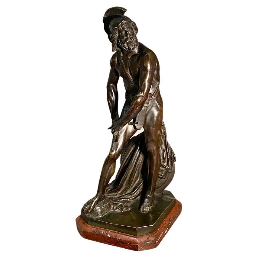 Quality Bronze of Philopoemen, by Pierre Jean David d'Angers For Sale 2