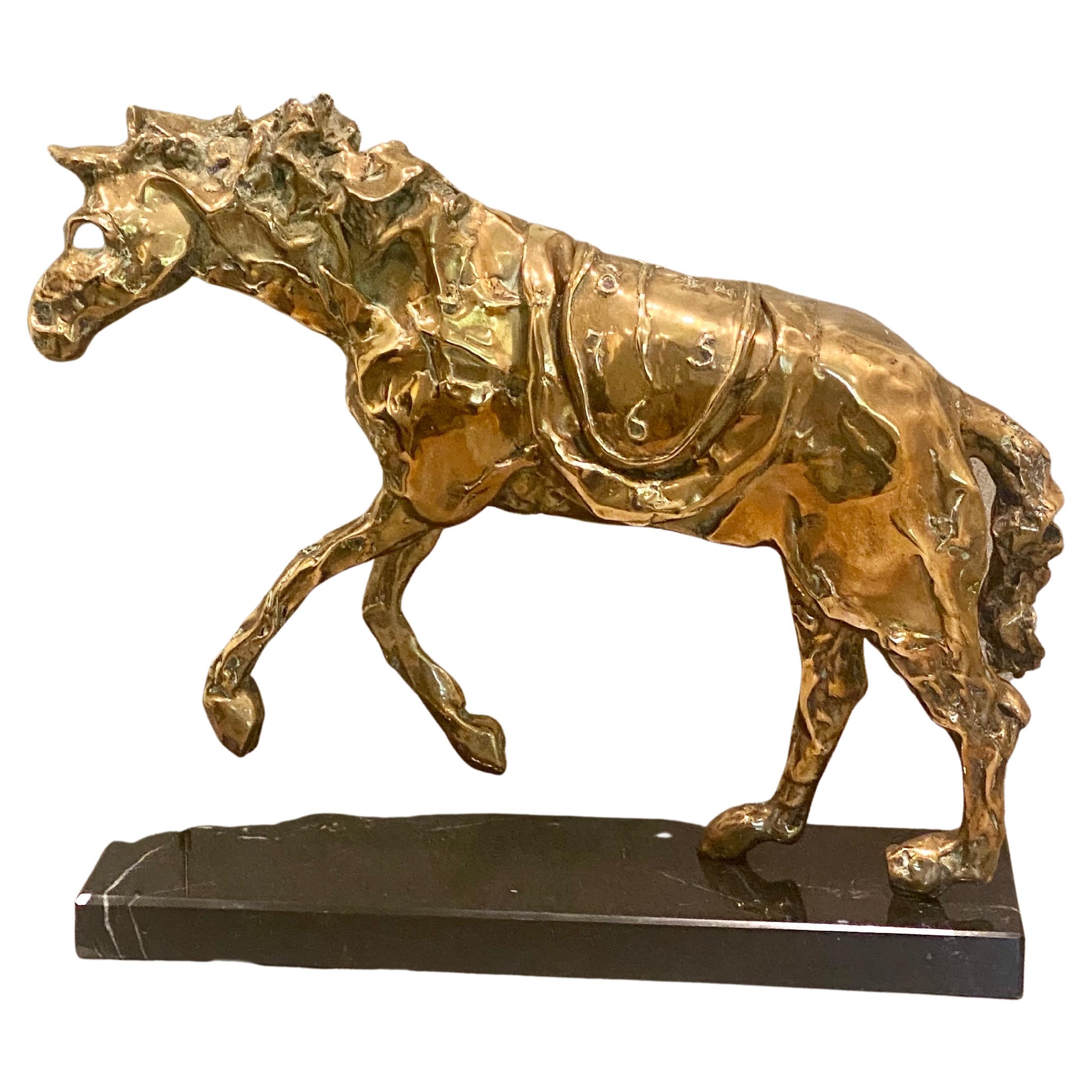 Bronze by Salvador Dalí­ Horse Saddled with Time 1980, Certificate of Auth