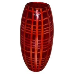 Large Vintage Cenedese for Burberry Art Glass Vase