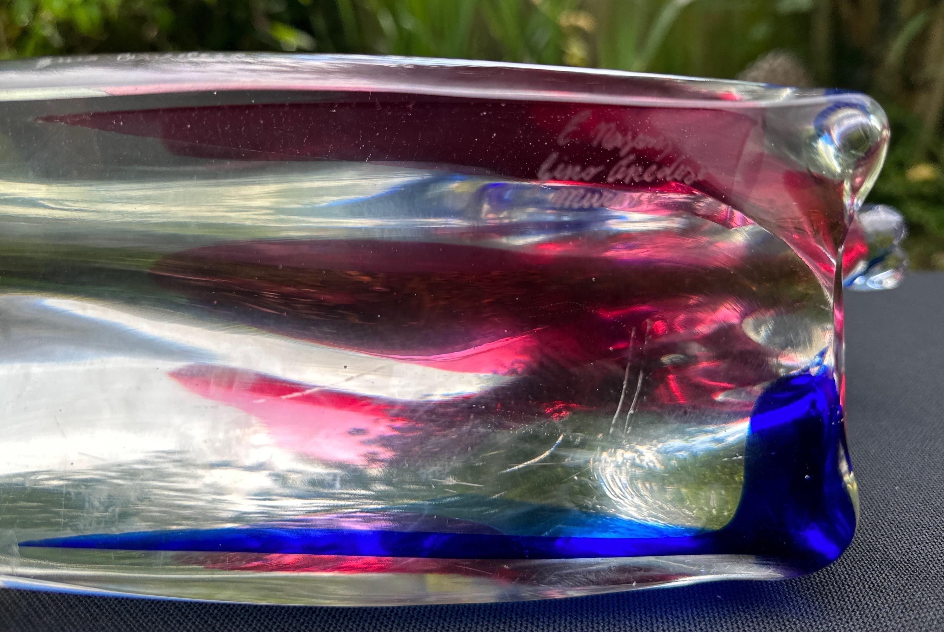Milieu du XXe siècle Sculpture en verre de Murano en vente