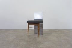 Reconstructed 1860s Danish Antique Chair in Wood and Stainless Steel
