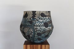 Récipient peint — Forme arrondie par Scarlet Pottery