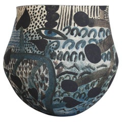 Récipient peint — Forme arrondie par Scarlet Pottery