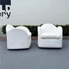 Pair of Vintage 1980s Swivel Chairs