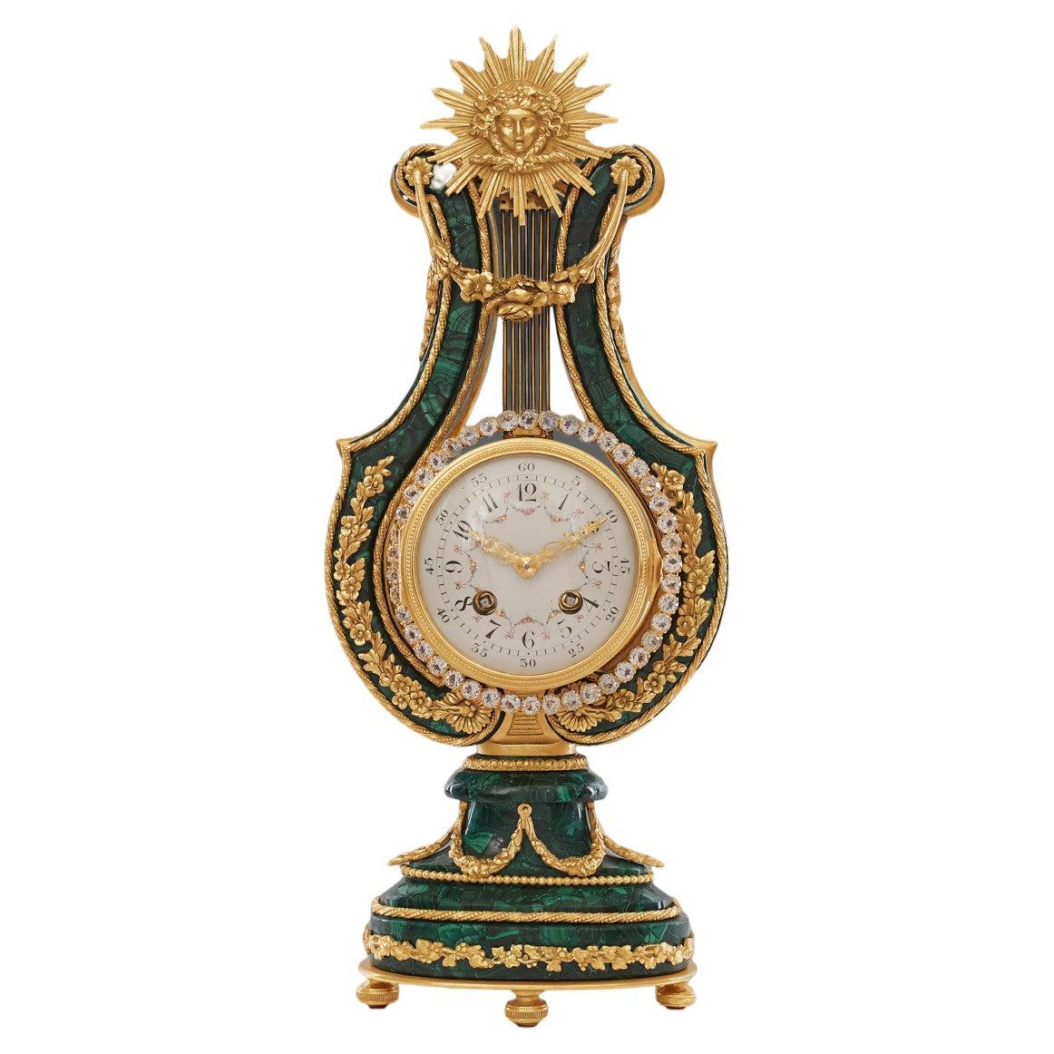 A of mantel clock in the style of Louis XVI, the 19th century.