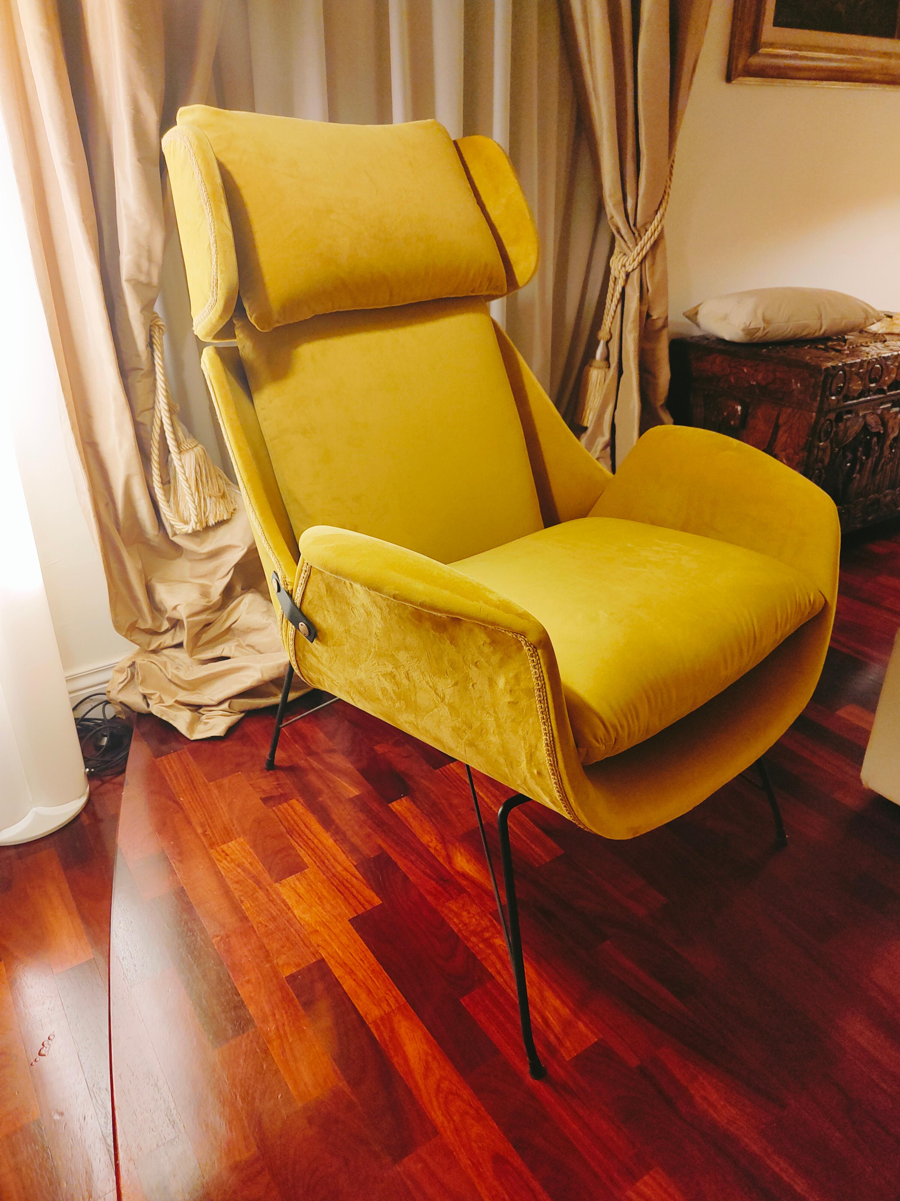 Vintage-Sessel, Design Augusto Bozzi für Saporiti, 1950er Jahre im Angebot 11
