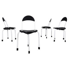 Set of 6 Chairs Clack Model Design Lucci & Orlandini for Lamm, 70's