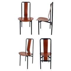 Lot of 4 Chairs "Irma" Design Achille Castiglioni for Zanotta, 1970s