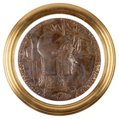 Jugendstil panel "Pallas Athena" Georg Klimt ca. 1900