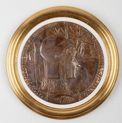 Jugendstil panel "Pallas Athena" Georg Klimt ca. 1900