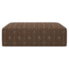 Fragments Identity Woven Diamond Cocktail Ottoman