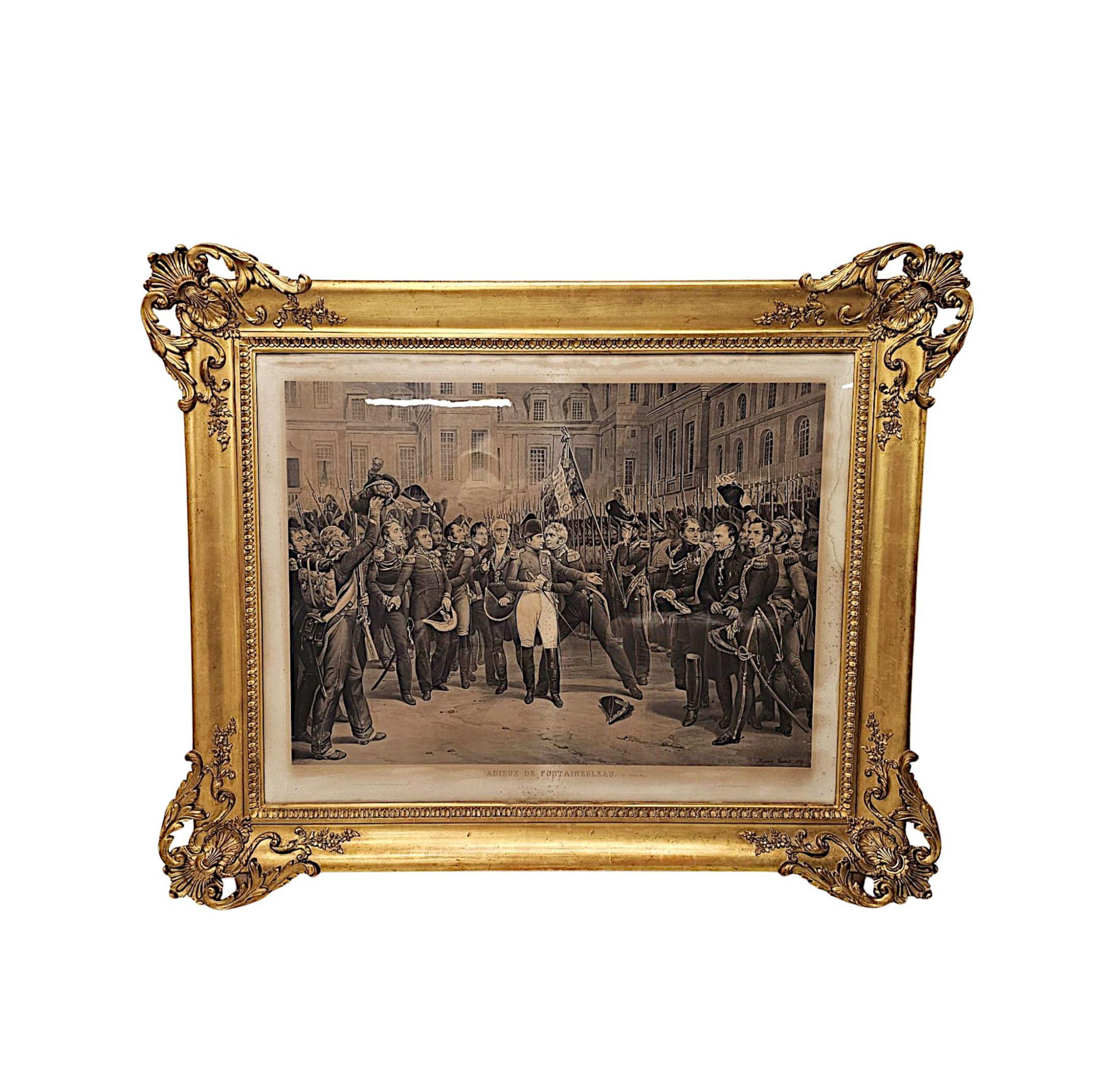 Un très bel ensemble de trois estampes de Napoléon du 19e siècle, de grandes proportions et d'une qualité exceptionnelle.  Ce superbe ensemble de gravures représente 