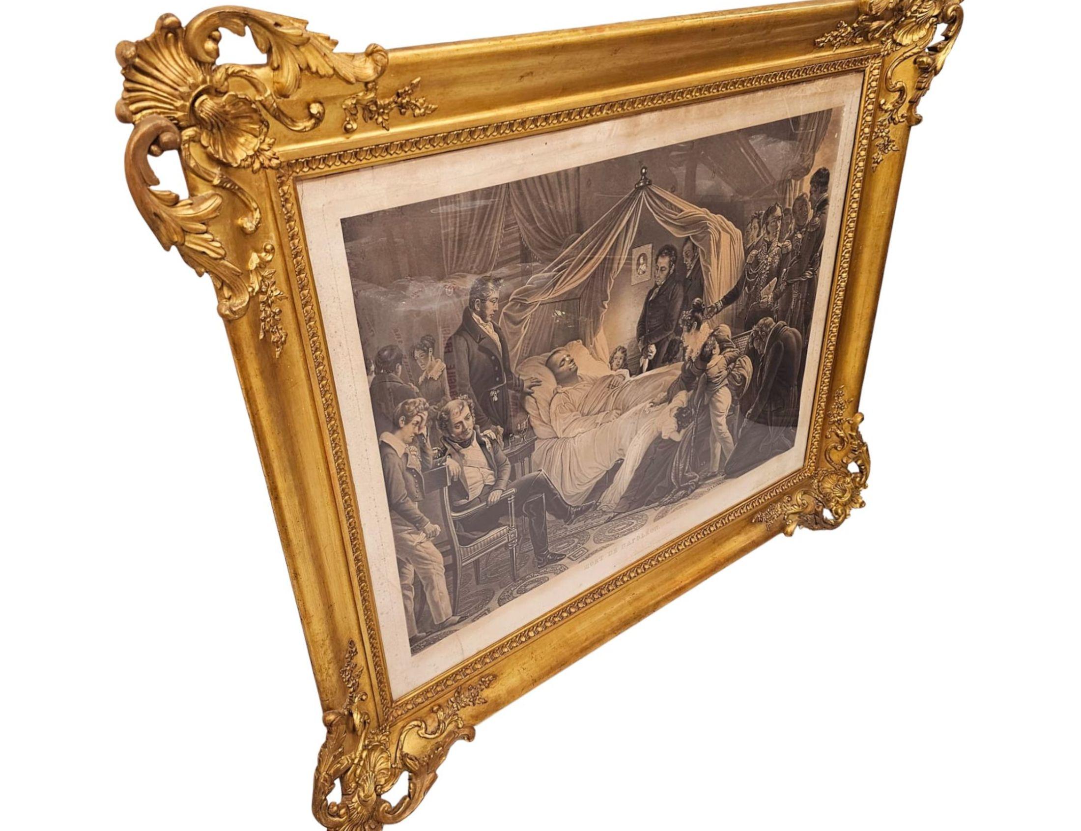 Verre Très bel ensemble de trois estampes massives de Napoléon du 19e siècle en vente