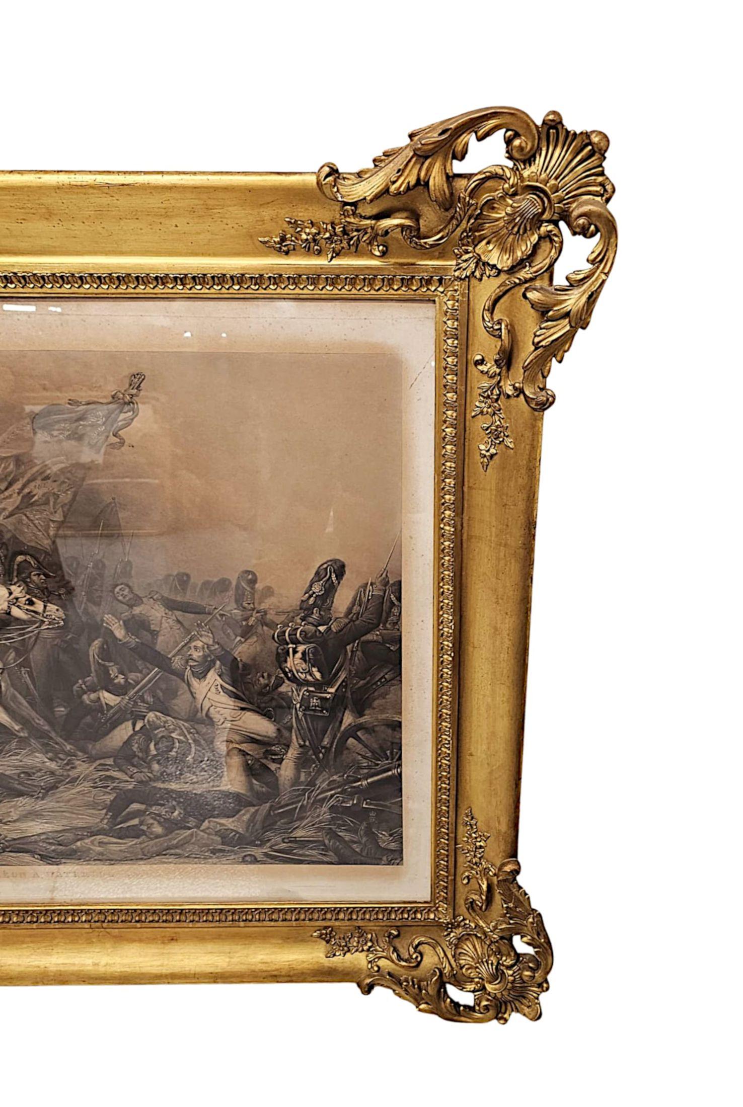 Très bel ensemble de trois estampes massives de Napoléon du 19e siècle en vente 3