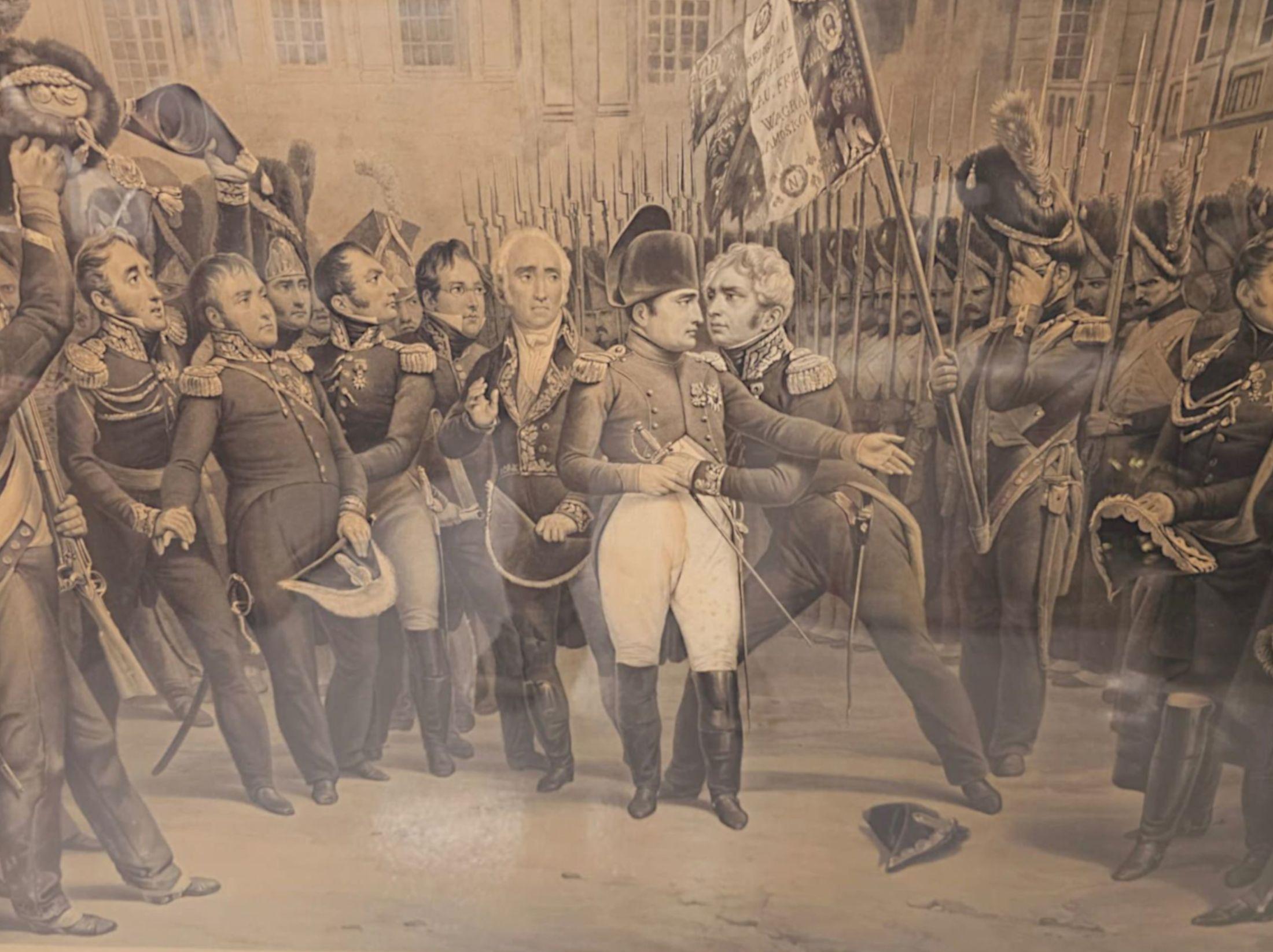 Très bel ensemble de trois estampes massives de Napoléon du 19e siècle en vente 11