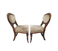 A Fine Set of Four 19th Century Irish Dining Chairs Stamped 'Strahan of Dublin'