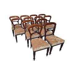 A Rare 19th Century Set of Twelve Dining Chairs Attributed to Gillows