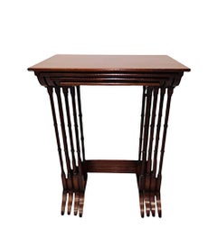 A Gorgeous Edwardian Inlaid Nest of Four Tables