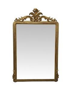 A Very Rare Pair of Massive 19th Century Giltwood Overmantel Mirrors