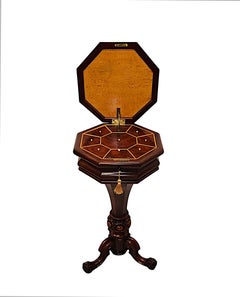 A Stunning 19th Century Ladies Work Table or Lamp Table in the Manner of Strahan