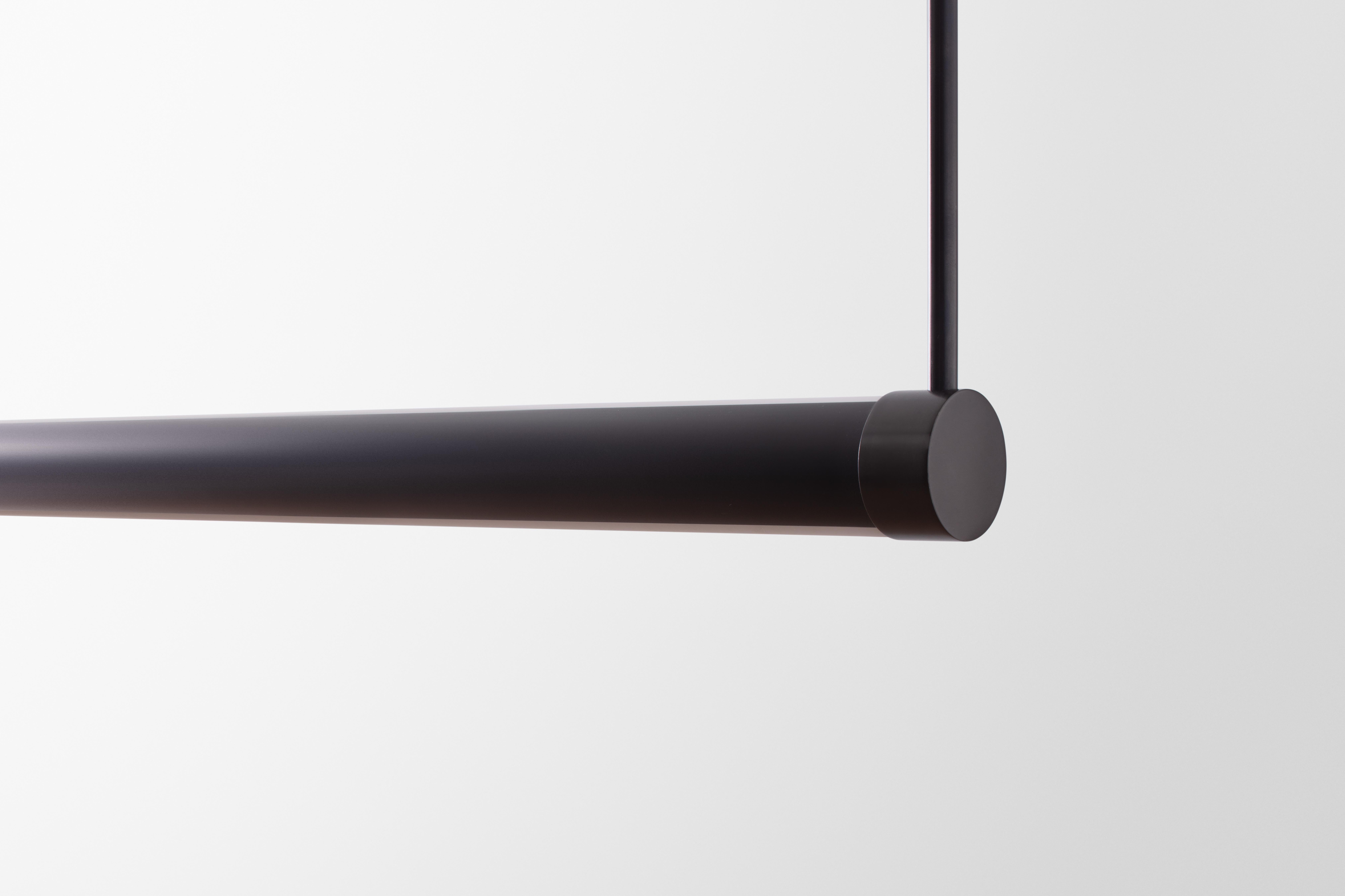 Im Angebot: To and Fro Sconce Contemporary Minimalist LED Linear Vanity Sconce, UL, Gray (Blackened Brass)