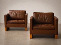 Seltenes Paar Lounge-Sessel „Modell 261“ von Mies van der Rohe für Knoll