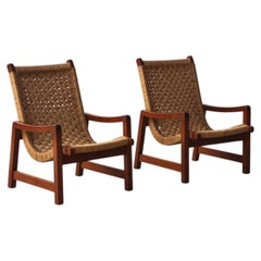 Pair Mexican Modern Lounge Chairs, Michael Van Bueren, Domus Mexico 1960s