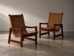Pair Mexican Modern Lounge Chairs, Michael Van Bueren, Domus Mexico 1960s