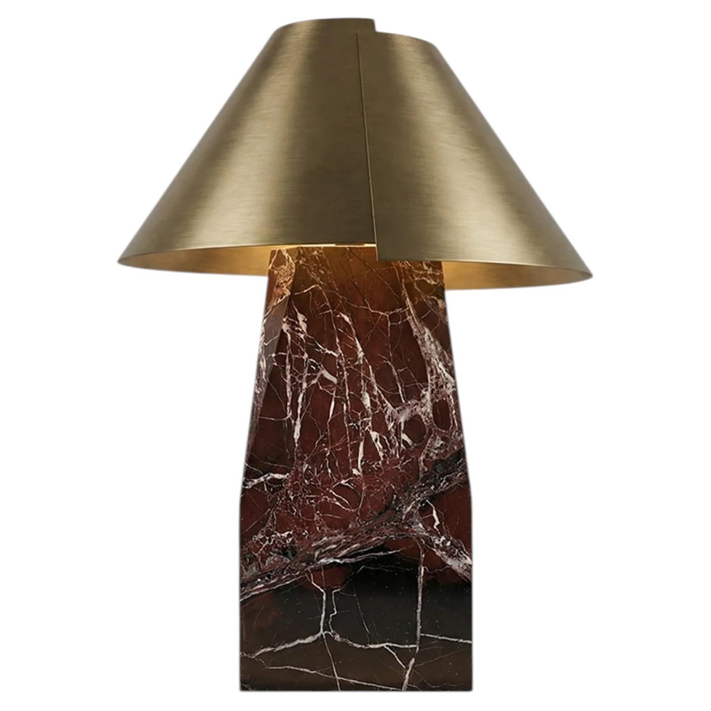 Douglass Rosso Levanto Brass Table Lamp For Sale