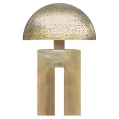Amur Brass Dome Table Lamp, Handcrafted In Morocco